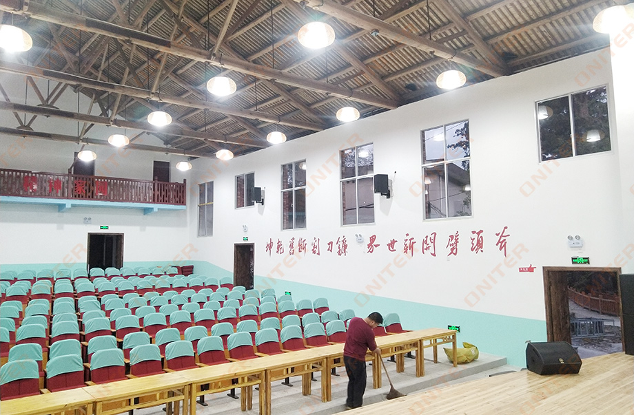 紅軍講堂擴聲系統施工現場