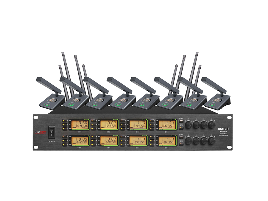 NT-808M 一拖八無(wú)線麥克風(fēng)（短桿）